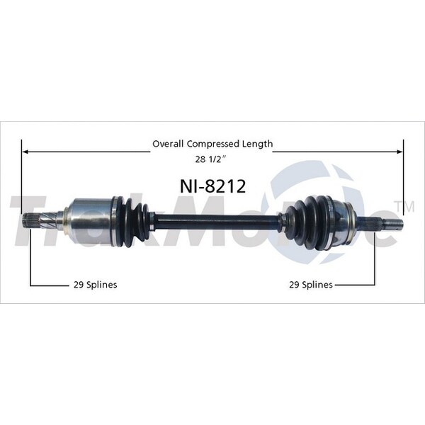 Surtrack Axle Cv Axle Shaft, Ni-8212 NI-8212 - main
